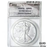 2011 Silver Eagle ANACS MS69
