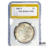 1881-S Morgan Silver Dollar PGA Brilliant UNC