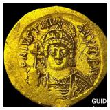 Byzantine Justinian I 527-565 Gold Solidus
