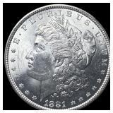 1881 Morgan Silver Dollar GEM BU