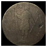 1787 Massachusetts Cent Copper NICELY CIRCULATED