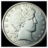 1908 Barber Half Dollar CLOSELY UNCIRCULATED