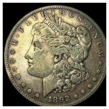 1892-S Silver Morgan Dollar NEARLY UNCIRCULATED