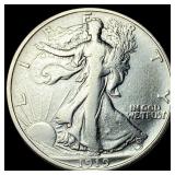 1919-D Silver Walking Liberty Half Dollar NEARLY U