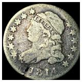 1814 Capped Bust Dime LIGHTLY CIRCULATED