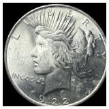 1922 Silver Peace Dollar GEM BU