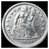 1857 Seated Liberty Dime CLOSELY UNCIRCULATED