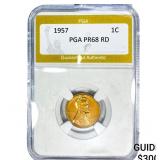 1957 Wheat Cent PGA PR68 RD