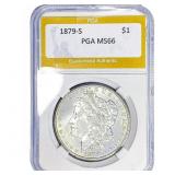 1879-S Morgan Silver Dollar PGA MS66