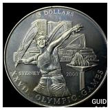 2000 Liberia Silver 5 Dollars