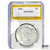 1926 Silver Peace Dollar PGA MS63