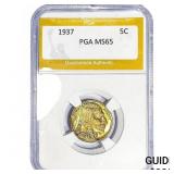 1937 Buffalo Nickel PGA MS65