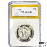 1920 Standing Liberty Quarter PGA MS65 FH
