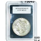 1878 8TF Morgan Silver Dollar  MS63