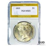 1923 Silver Peace Dollar PGA MS65
