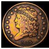 1835 Classic Head Half Cent NEARLY UNCIRCULATED