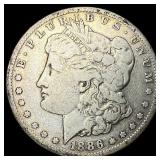 1886 Silver Morgan Dollar LIGHTLY CIRCULATED