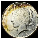 1924-S Silver Peace Dollar CLOSELY UNCIRCULATED