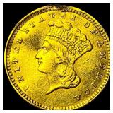 1857 Gold $1 Indian Head Type 3 HIGH GRADE