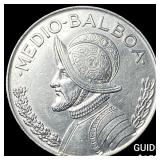 1962 Panama Silver 1/2 Balboa