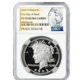 2023-S Silver Peace Dollar NGC PF70 Ultra Cameo