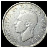 1938 Great Britain Silver 2 Shillings