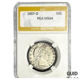 1907 Barber Half Dollar PGA MS64