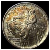 1925 Stone Mountain Silver Half Dollar CLOSELY UNC