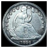 1838 Seated Liberty Dime CLOSELY UNCIRCULATED