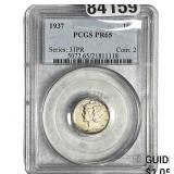 1937 Mercury Silver Dime PCGS PR65
