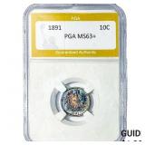 1891 Seated Liberty Dime PGA MS63+