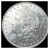1887 Silver Morgan Dollar GEM BU