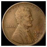 1909-S Lincoln Wheat Cent NEARLY UNCIRCULATED
