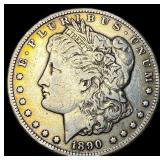 1890-CC Silver Morgan Dollar NEARLY UNCIRCULATED