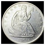 1861-O Silver Half Dollar CHOICE AU