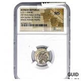 Roman Republic 211-208 BC Silver Victoriatus NGC