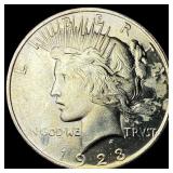 1923 Silver Peace Dollar GEM BU