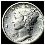 1921 Mercury Dime CLOSELY UNCIRCULATED