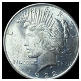 1922 Peace Silver Dollar GEM BU
