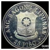 1977 Philippines Silver 25 Piso