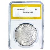 1900-O/CC Morgan Silver Dollar PGA MS64
