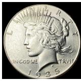 1935 Silver Peace Dollar CHOICE AU