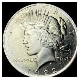 1922-S Silver Peace Dollar GEM BU