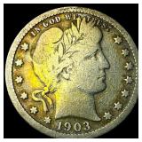 1903 Barber Silver Quarter LIGHTLY CIRCULATED