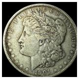 1901 Morgan Silver Dollar CLOSELY UNCIRCULATED