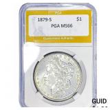 1879-S Morgan Silver Dollar PGA MS66