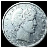 1900-O Silver Half Dollar (Barber) CLOSELY UNCIRCU