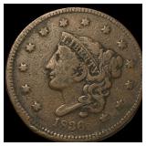 1836 Coronet Head Large Cent LIGHTLY CIRCULATED