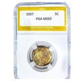 1937 Buffalo Nickel PGA MS65
