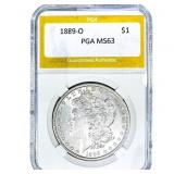 1889-O Morgan Silver Dollar PGA MS63